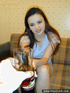 Young brunette has too many clothes on so she strips down and fingering