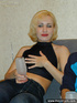 Pretty blond is shameless to strip while her guy watching and proudly
