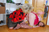 Blond spectacled mature claims extra services from her sexy teen maid