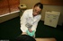 Throbbing dick spurts horny doctor with a monster cumshot