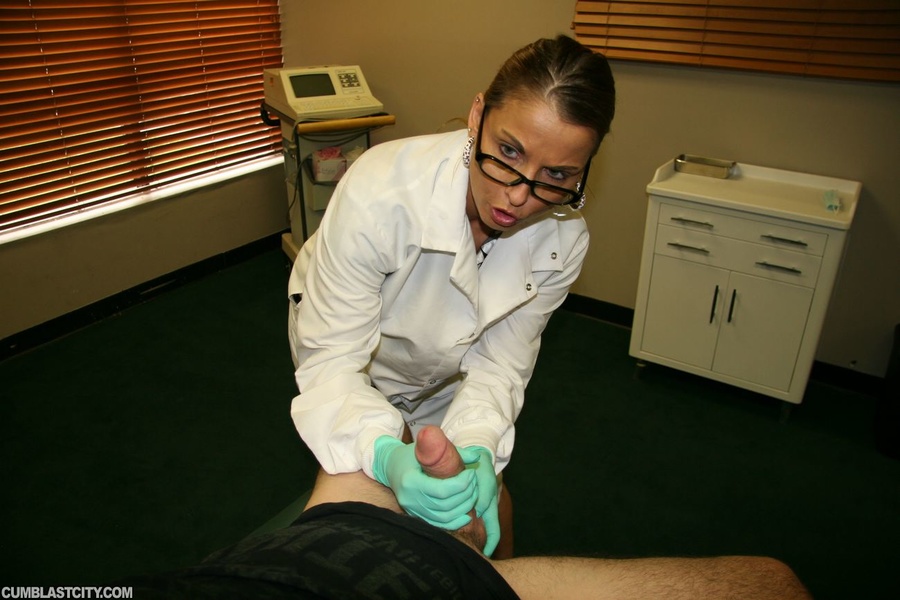 Throbbing dick spurts horny doctor with a monster cumshot - XXXonXXX - Pic 2