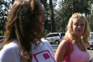 Teen girls meet in the street, go home f - Picture 1