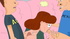 Skillful cartoon chick Daria pleasing Beavis Butt-head cocks at the same