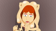 Horny cartoon wife Lois Griffin blowing hard dick on her knees.