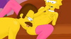 Perfect body toon girl Lisa Simpson spreads her legs in pink stockings