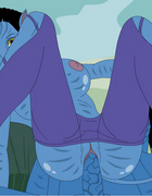 Awesome cartoon gilr Neytiri rides a rockhard cock somewhere in the forest.