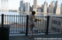 Beautiful brunette with bouncy big tits and lusty booty nude outdoors
