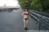 Hot stunning chicks  with sexy body walking nude in public