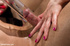 Pink dress blond female loved playing hard with handsome sexy tied up
