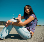 Baby-smooth toes in innocent eyes