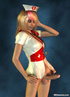Sexy blond 3D shemale as a nurse