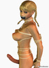 Handcuffed big boobed and monster cocked blondie 3D shemale