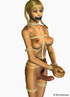 Handcuffed big boobed and monster cocked blondie 3D shemale
