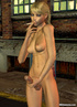 seductive stark-naked shemale smoking