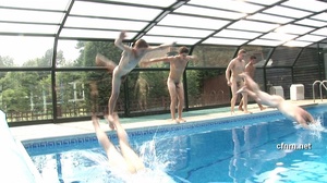 Naked swim team's exotic learning experience about slutty French women - Picture 16