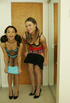 topless brunnette shows her
