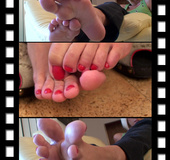 Plumpy soles and luscious toes seducing you off your feet