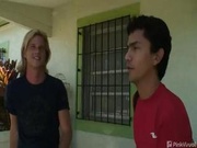 Clueless latino gets into serious mouth fucking as well as delicious butt banging