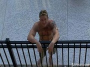 New next door neighbor wanted just to show his well chiseled frame but got more, more cock sucking and butt fucking also