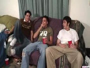 Just dumped straight guy experiences love in his ass as horny dude opens it up with his massive cock