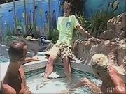 Innocent straight guy ends up enjoying a mean solo on the skin flute and an earth shaking ass fuck