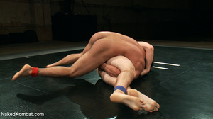 Man's ass fingered in MMM nude wrestling - Picture 11