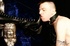 Very hot black hair queen on throne makes her man in leash lick her black