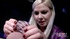 Guys dick and balls gets teased and strapped by naughty chick in purple