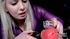 Guys dick and balls gets teased and strapped by naughty chick in purple