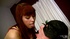 Hot black hair babe masters over guy in mask making him lick her smooth