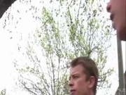 Well deserved cock suckling surprise for a closet queen