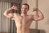 Straight brawny guy just can't get enough of sucking huge, bone hard cocks