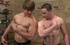 big brawny men riding