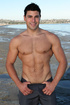 muscular men show off