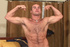 Hunky guy eagerly sucking and licking the hard, thick sugar stick