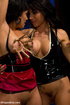tied girl moans breast