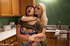 Queen blonde ties up girl and uses her for her sweet pleasures with dildo