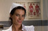 Nurse gets naughty and spanks, ties and fucks babe with strap-on in pussy