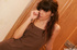 brown t-shirt blond girl