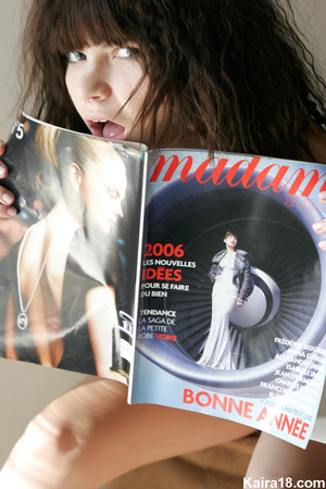 Teen blonde model girl taking nude and erotic window shot for magazine - XXXonXXX - Pic 3