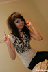 So sweet lovely young juicy blonde  soft teases with glasses and mobile