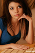 Stunning beauty sweet hot teen babe in blue tops taking lovely shot