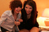 Two hot teen blonde lesbian girl doing emotional kissing and licking themselves