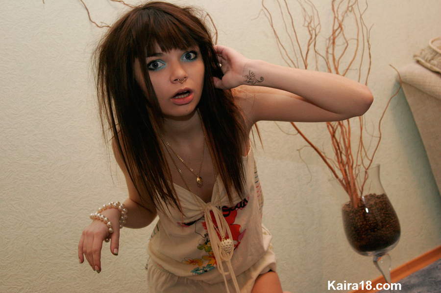 Beautiful pretty young teen girl soft erotic teases with flower in hands - XXXonXXX - Pic 1