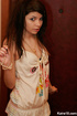 Sizzling teen beauty blonde girl taking lovely photo shot's with flower