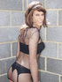 Hot male cross dresser looking real hot in black underwearplus hair and