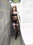 Hot male cross dresser looking real hot in black underwearplus hair and