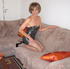 Sexy male chicks in negligee and pantyhose take hot pose and show cock