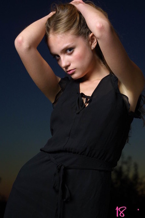 Rapanzel in the act in her seducing black dress elegantly seducive long hair - XXXonXXX - Pic 2