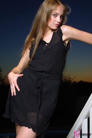 Rapanzel in the act in her seducing black dress elegantly seducive long hair - XXXonXXX - Pic 4